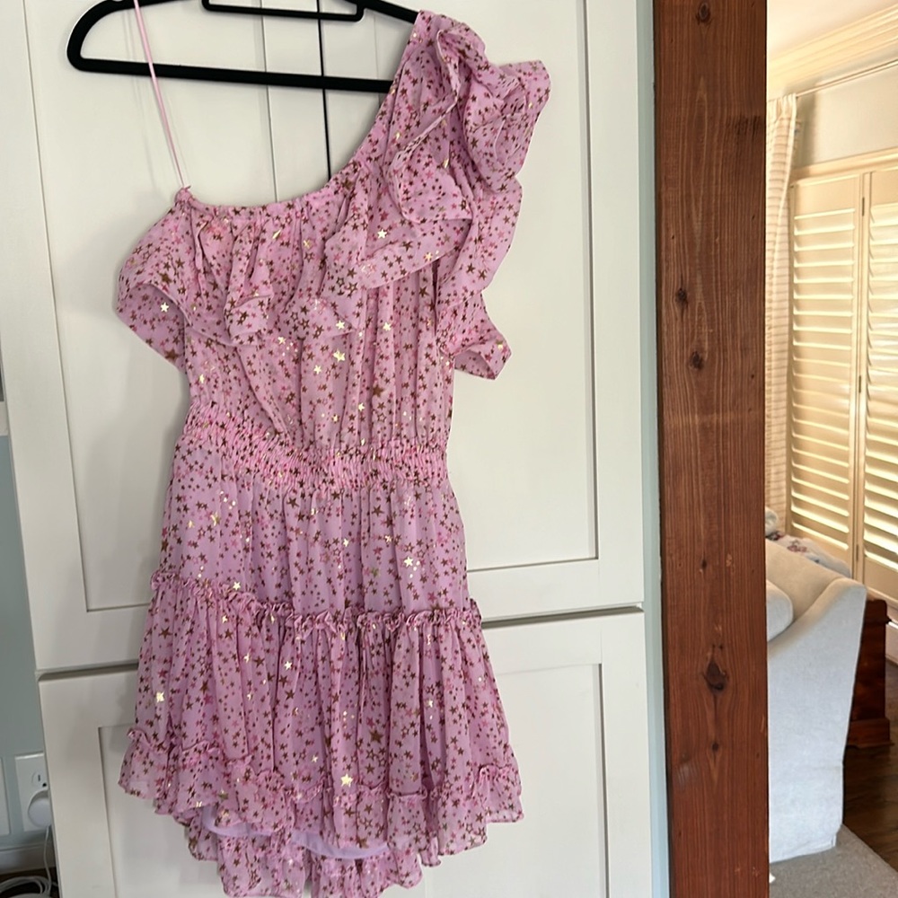 Buddy Love stars one shoulder dress